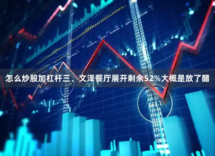 怎么炒股加杠杆三、文泽餐厅展开剩余52%大概是放了醋
